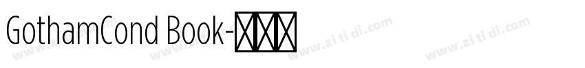 GothamCond Book字体转换
